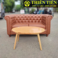 Ghế sofa da có tay (nâu)